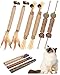 TINDTOP Catnip Chew Toys for Cats 12 Pack Natural Silvervine Sticks for Kittens Teeth Cleaning Matatabi Dental Care Increase Appetite Calm Cat Anxiety and Stress Aggressive Chewers Cat Dental Toy - Image 3