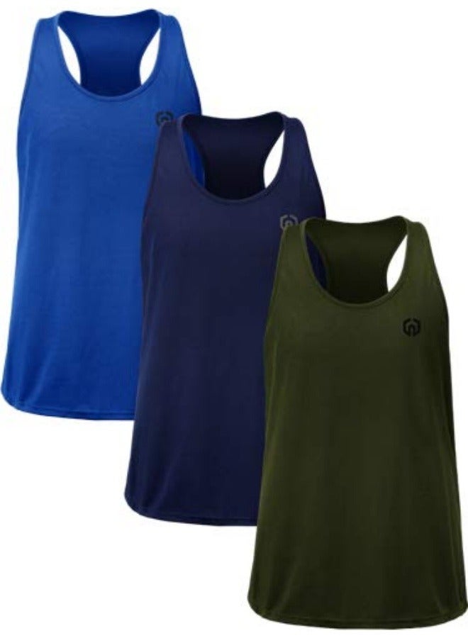 NIBEMINENT Unisex Performance Running Tank Top for Marathon Training, Track & Field, Fitness Workouts - Quick-Dry Breathable Lightweight Sports Shirt with Athletic Cut  - Image 1