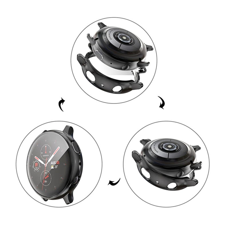 Black TPU Protective Case Cover For Watch Active Scratch Resistant Flexible - Image 5