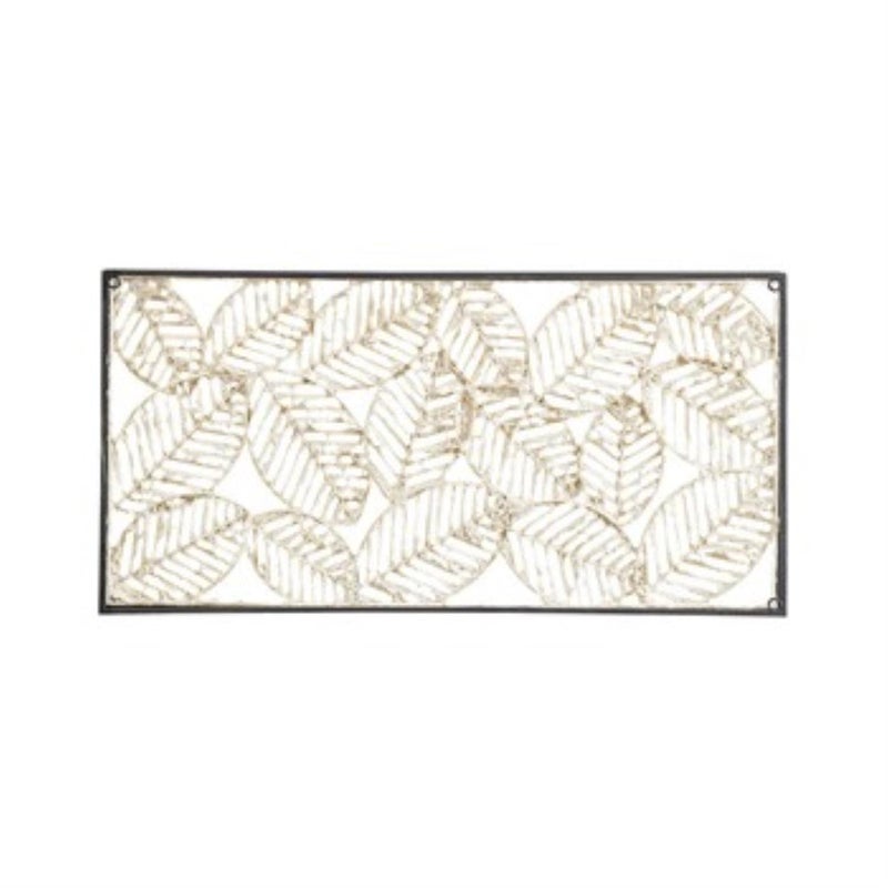 madison park Madison Park Wall Art Living Room Dcor Leaves Paper Cloaked with Metal Frame Home Accent Modern Inspired Dining Bathroom Decoration Ready to Hang Panel for Bedroom 3189 W x 1594 H Natural