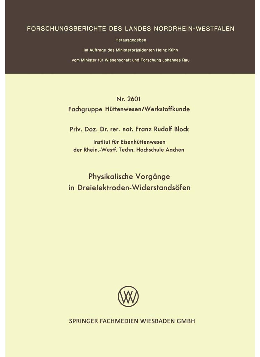 Physikalische Vorgänge in Dreielektroden-Widerstandsöfen 