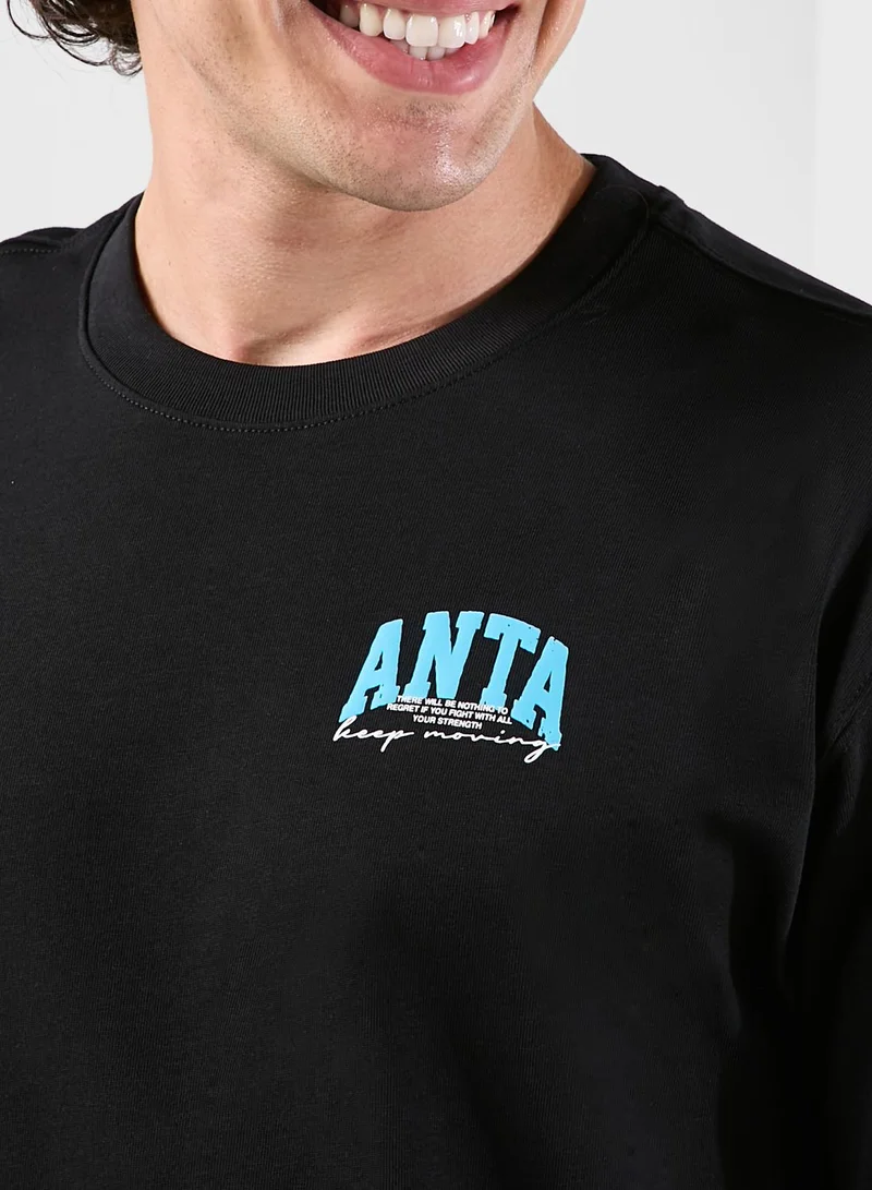 ANTA Smiley Printed T-Shirt