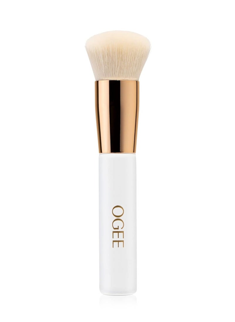 OGEE Ogee Blender Brush - Professional Quality Makeup Brush - Ultra-Soft Foundation Brush with Vegan Bristles for Flawless Makeup Application  - Image 1