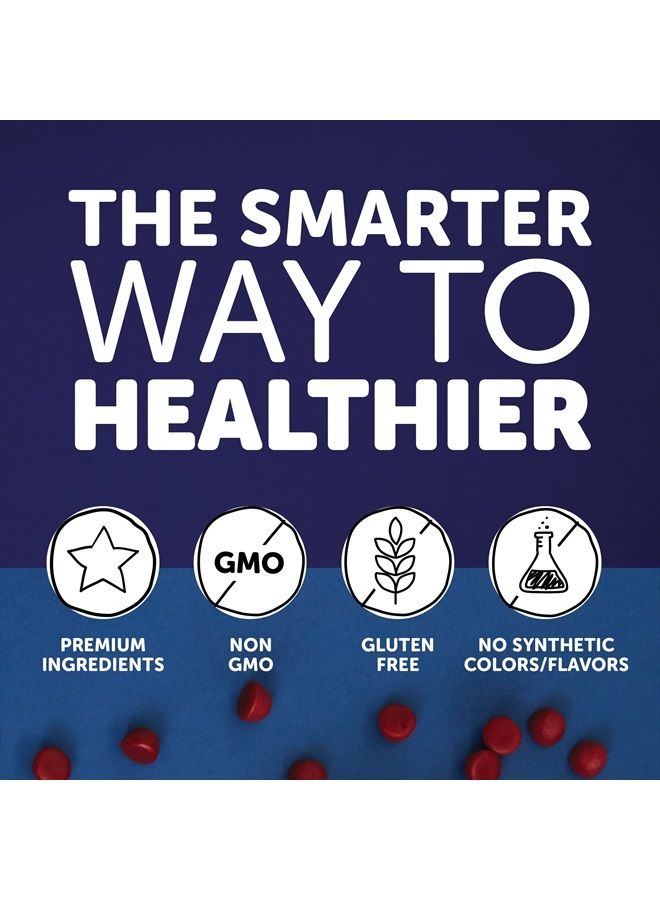 SmartyPants Men's Formula, Daily Multivitamin for Men: Vitamins C, D3, Zinc, Omega 3, CoQ10, & B12 for Immune Support, Energy, Prostate & Heart Health, Fruit Flavor, 180 Gummies (30 Day Supply) - Image 5