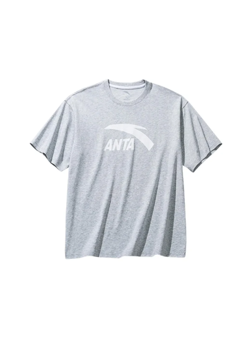 ANTA SPORTS RETRO Short T-Shirt Grey