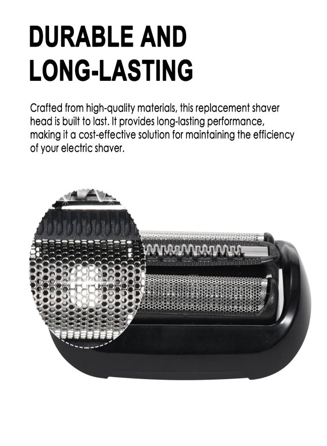 Aiseely 53B Electric Shaver Replacement Head Compatible with Braun Series 5 Series 6 Shaver Replacement Foil and Cutter Electric Shaver Accessories - Image 2