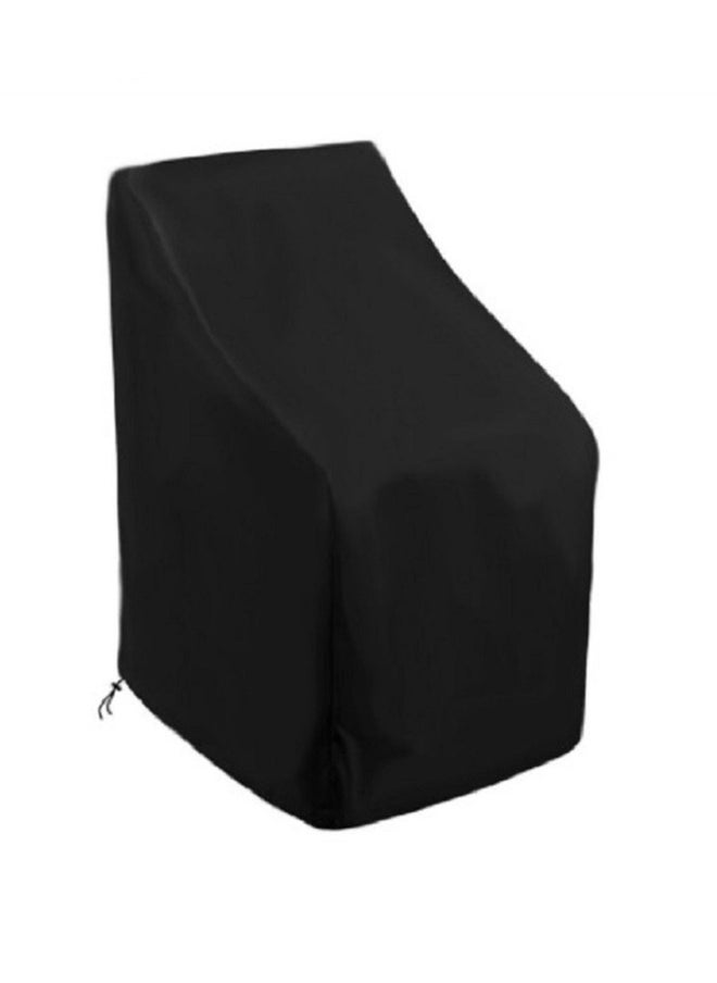 Generic Patio Chair Covers, Lounge Deep Seat Cover, Waterproof and Heavy Duty Outdoor Furniture Covers Heavy Duty Rip-Stop and Durable Outdoor Chair Cover Protect from Rain UV Dust Snow Black 64x64x120/70CM  - Image 1