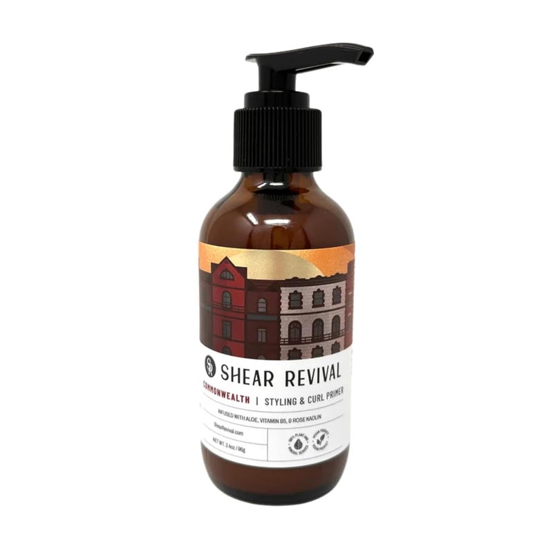 Shear Revival Commonwealth Styling  Curl Primer  Curl Defining Cream  Leave in Conditioner Reduces Frizz  Add Shine Volumizing with Rose Kaolin Clay Notes of Mandarin Oakmoss Galbanum 34oz