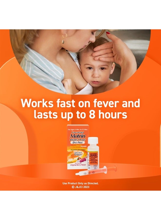 Motrin Infants Concentrated Liquid Medicine Drops with Ibuprofen, Berry, 1 fl. oz - Image 4