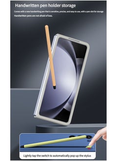 WAIKIL For Samsung Galaxy Z Fold 5 Case With S Pen,Protective Fold 5 S Pen Case Slim Thin Phone Cover For Galaxy Z Fold 5 5g, Fall Protection Case (Light Grey)  - Image 5
