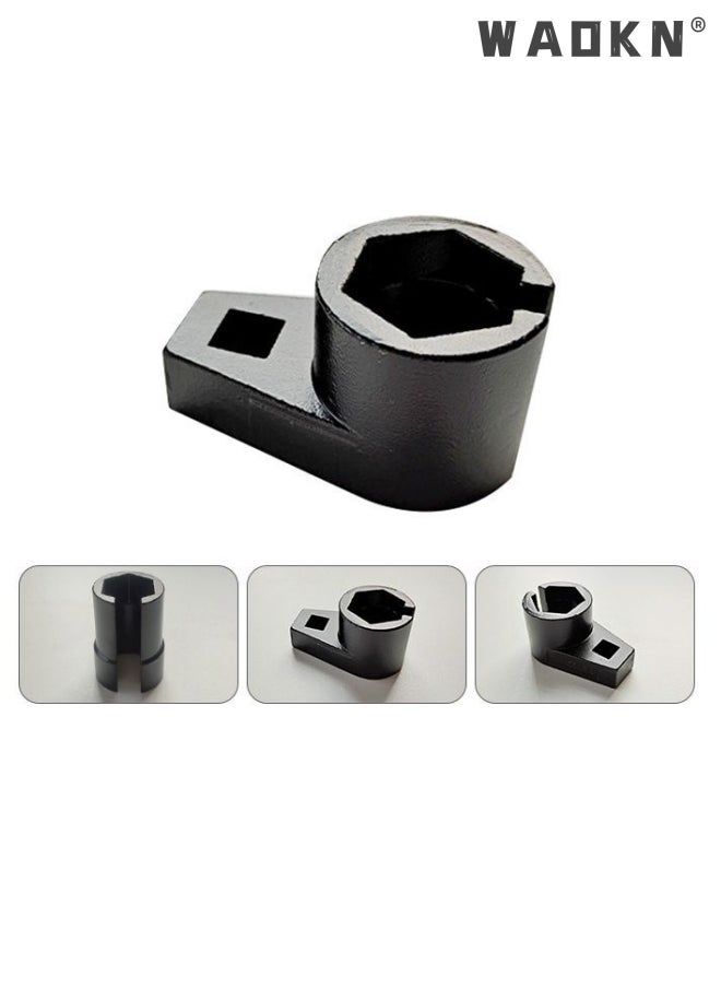 WAOKN - Premium Offset Oxygen Sensor Socket, 3/8-Inch Drive, 7/8-Inch (22mm) Wire Gate Accesses Sensor from The Side to Prevent Wire Damage Universal, for Most Models of Cars - Image 1