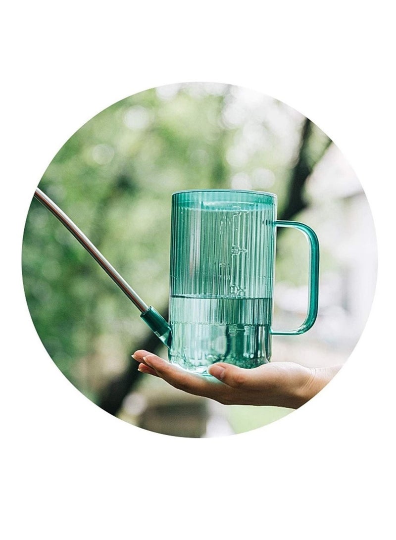 كابتن تيك Watering Can,1L Acrylic Long Plant Spout Watering Bottle for Garden,Transparent Watering Sprinkler Pot Spray Tools for Outdoor Indoor House Office Green - Image 5