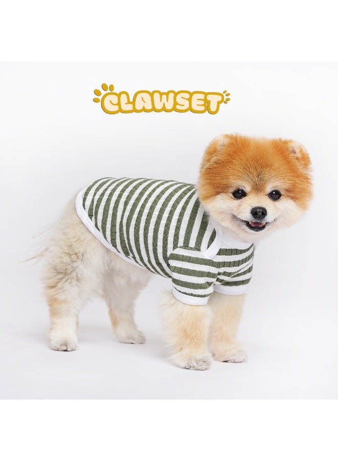 CLAWSET YURI GREEN T-SHIRT FOR DOGS AND CATS PET APPAREL PET CLOTHES PET SHIRTS PET FASHION DOG APPAREL - CLAWSET - Image 2