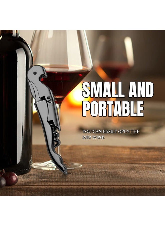 Drincarier Waiters Corkscrew Professional Wine openers，stainless steel Wine Key,Classic All-in-one Corkscrew, Bottle Opener and Foil Cutter - Image 2