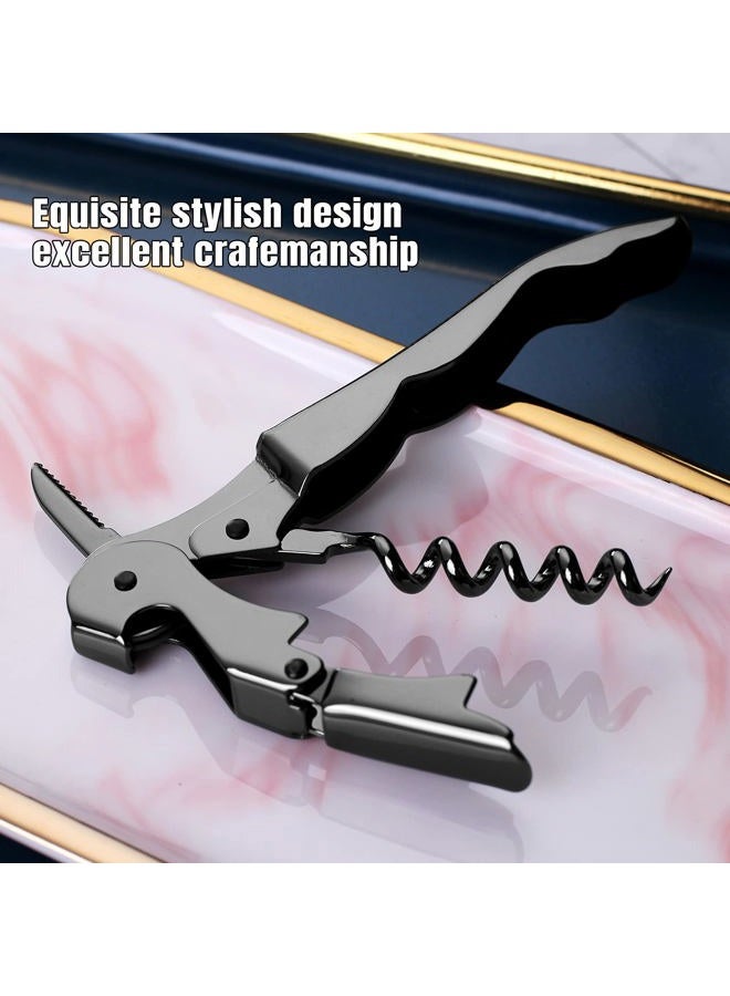 Drincarier Waiters Corkscrew Professional Wine openers，stainless steel Wine Key,Classic All-in-one Corkscrew, Bottle Opener and Foil Cutter - Image 3