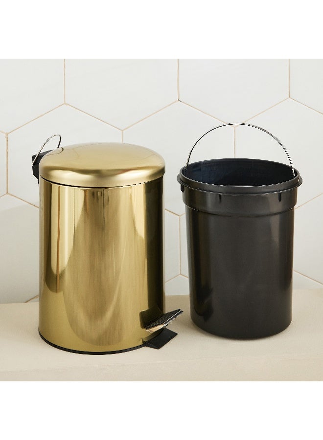 Home Box Gold Pedal Bin - 12 L - Image 3