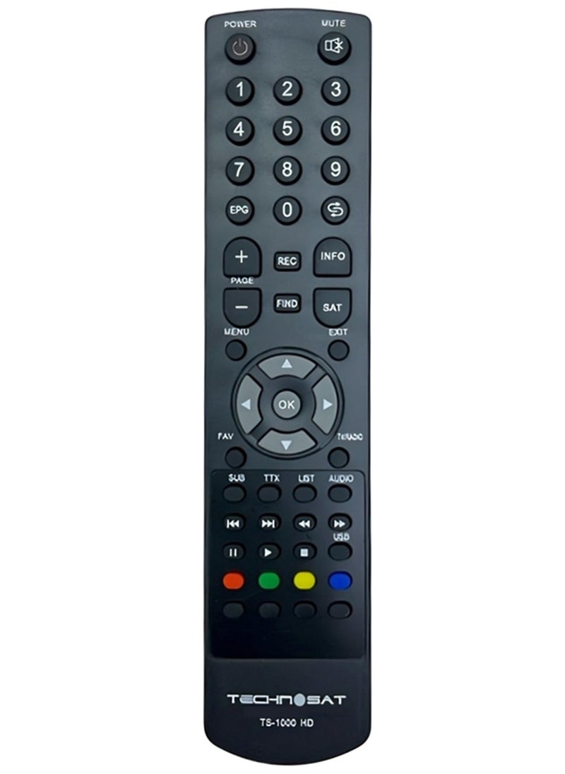 Technosat Replacement Remote Control For Technosat TS-1000 HD Satellite Receiver  - Image 1