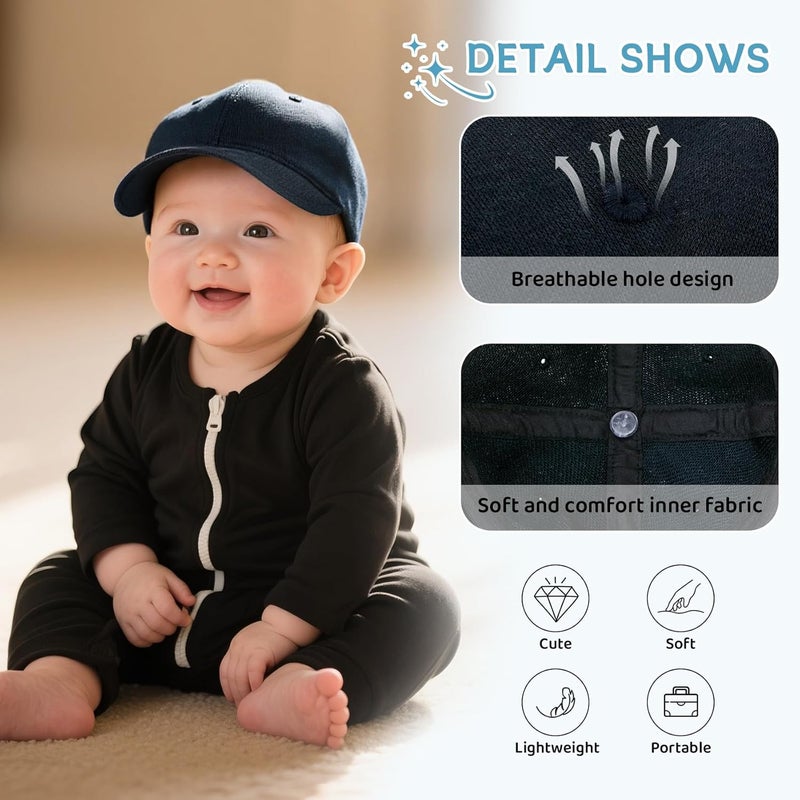 Durio Baby Baseball Hat Adjustable Baby Baseball Cap Sun Protection Infant Hats Soft Newborn Baseball Hat Baby Boy Hat - Image 4