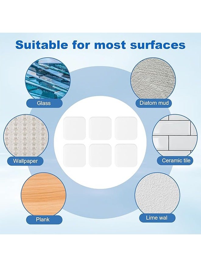 Household Anti-Collision Pads Door Handle Silicone Pads Cabinet Door Door Back Anti-bump Grain Wall Stickers Refrigerator Door Stickers Anti-collision Door Pads Door Stop Wall Protection Bumper Self-Adhesive Wall Protector Silicone Buffer Muffler Door Handle Door Handle Protection Wall Cover Door Wall Pressure Cover SuitableFor Home, Office, School (White) 6 Pcs - Image 4