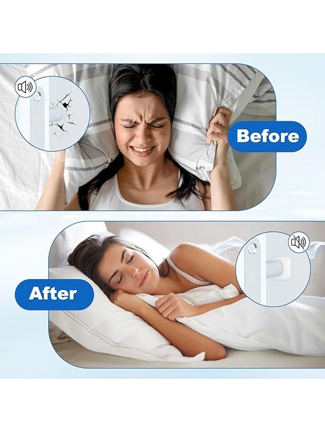 Household Anti-Collision Pads Door Handle Silicone Pads Cabinet Door Door Back Anti-bump Grain Wall Stickers Refrigerator Door Stickers Anti-collision Door Pads Door Stop Wall Protection Bumper Self-Adhesive Wall Protector Silicone Buffer Muffler Door Handle Door Handle Protection Wall Cover Door Wall Pressure Cover SuitableFor Home, Office, School (White) 6 Pcs - Image 5