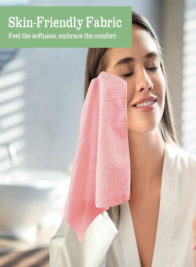 UNIMADE Washcloths - 20 Pack - Face Towels (12" x 12"), Highly Soft Wash Cloths and Hand Towels, Fast Drying Multi-Purpose Microfiber Cleansing Cloths for Bathroom, Hotel, Spa, and Salon - Multicolor - Image 3