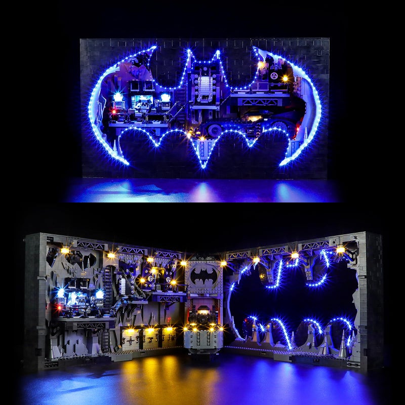YEABRICKS LED Light for Lego-76252 DC Batcave-Shadow Box Building Blocks Model (Lego Set NOT Included) - Image 1