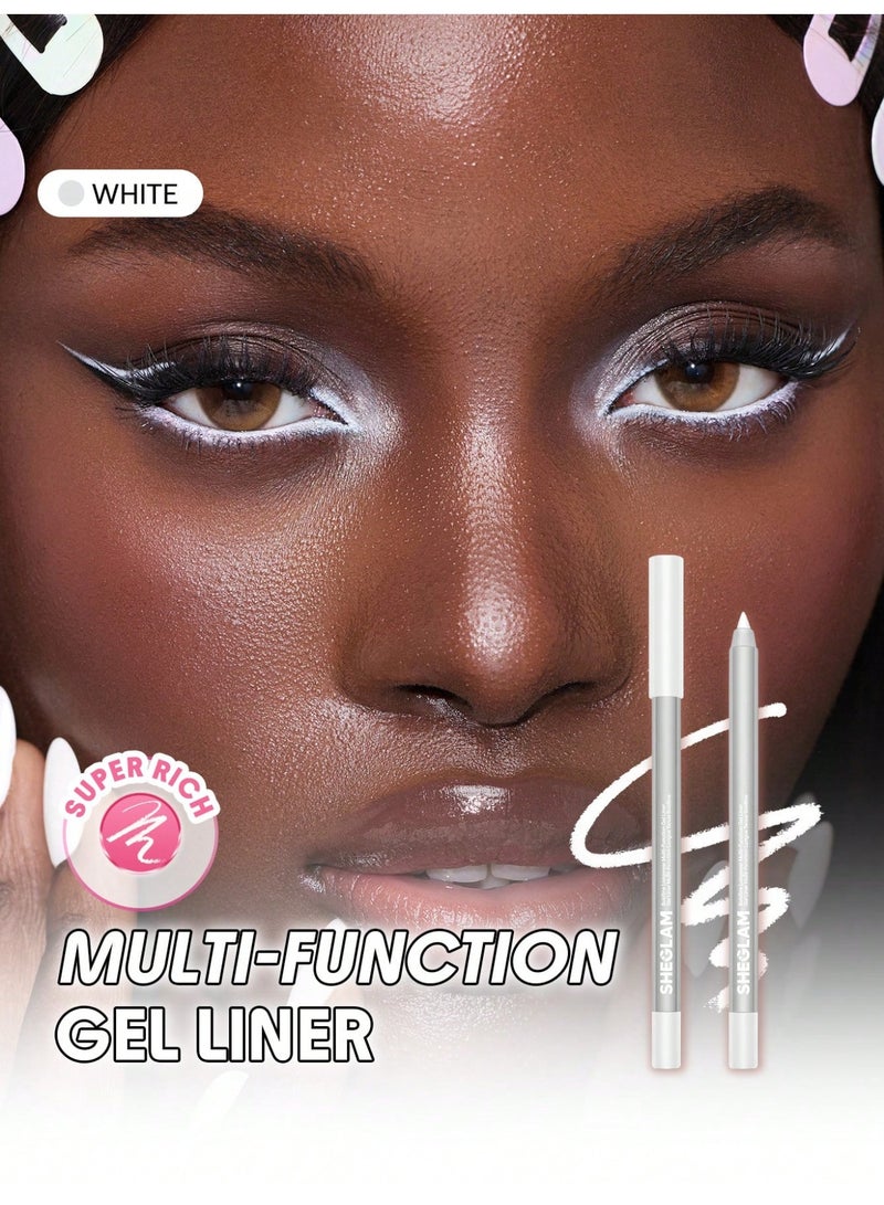 شيجلام Boldline Longwear Multi-Function Gel Liner- White Kohl Kajal white - Image 2
