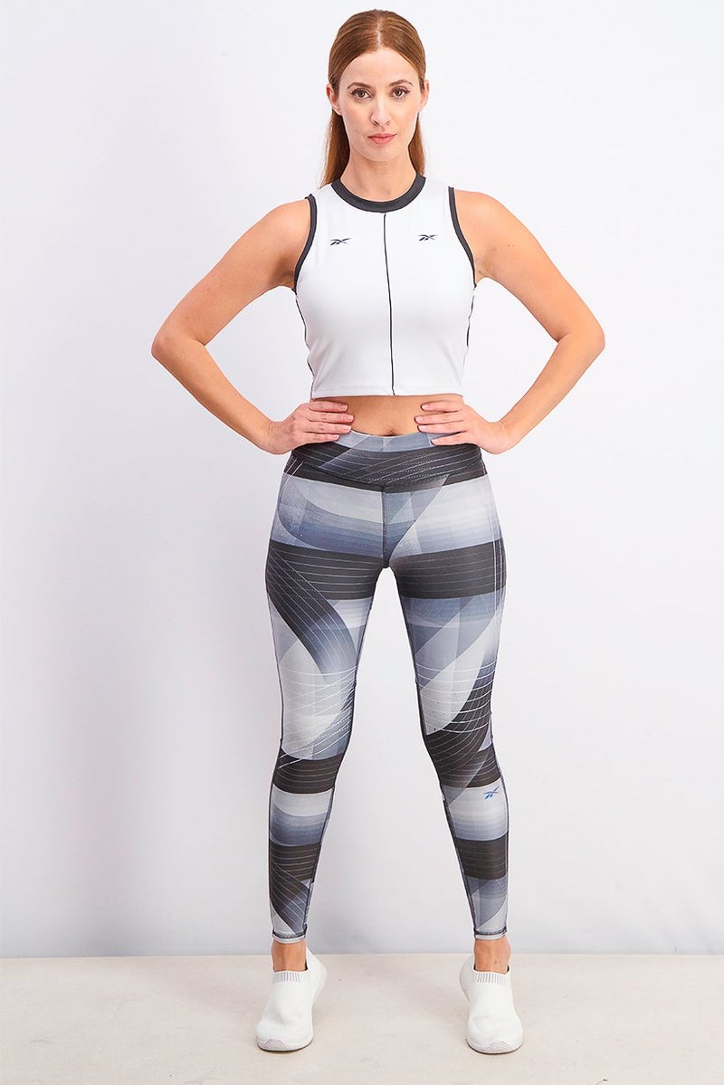 Reebok ملابس رياضية نسائية للياقة البدنية، ليكرا فاخرة، متعددة الألوان - Image 4