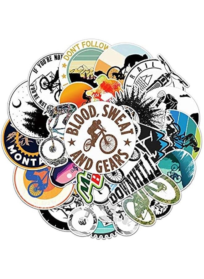 Generic Bicycle Waterproof Stickers for Kids,50pcs Pack Aesthetic Sticker for Water Bottles Laptop Notebooks Cputer Skateboard Bicycle Helmet Cute VSCO Decal Gift for Boys Girls Kids Teens Adults  - Image 1