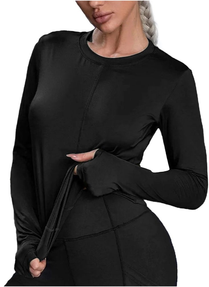 Nileton Sport Top Slim Fit Long Sleeves - Sport T-shirt Crew Neck  - Image 1