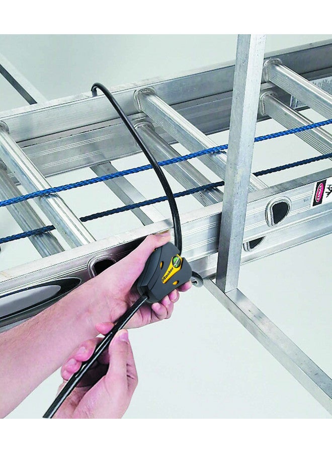 Master Lock 8419DPF Python Cable Lock with Key, 1 Pack, Black and Yellow, 6' x 5/16" diameter - Image 2