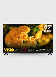 Visio 65-Inch Frameless 4K Powered by WebOS TV with Built-in Satellite Receiver - Magic Remote  - Image 2