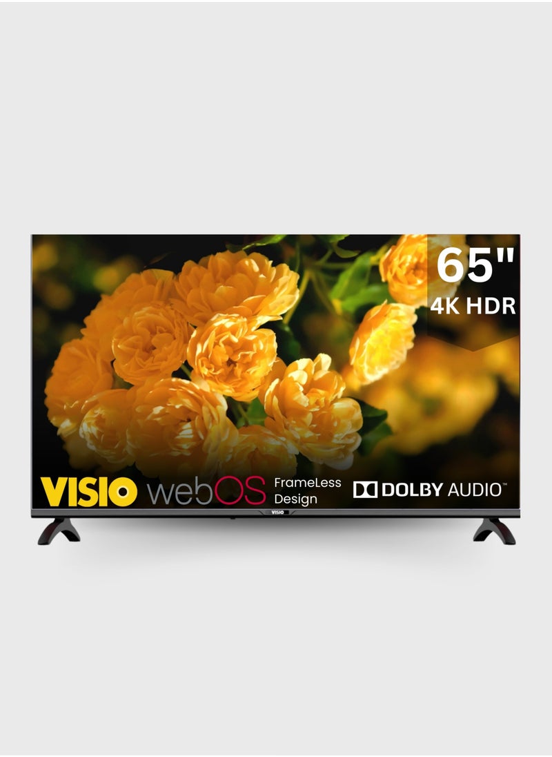 Visio - 65-Inch Frameless 4K Powered by WebOS TV with Built-in Satellite Receiver - Magic Remote - Image 1