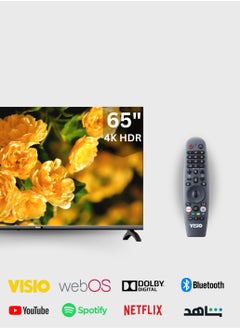 Visio 65-Inch Frameless 4K Powered by WebOS TV with Built-in Satellite Receiver - Magic Remote  - Image 1