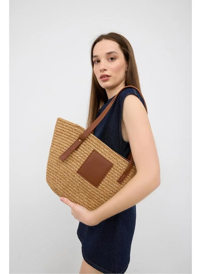 Shule Bags  Vittoria Handmade Straw Bag Vizon. for Women | Best Price UAE