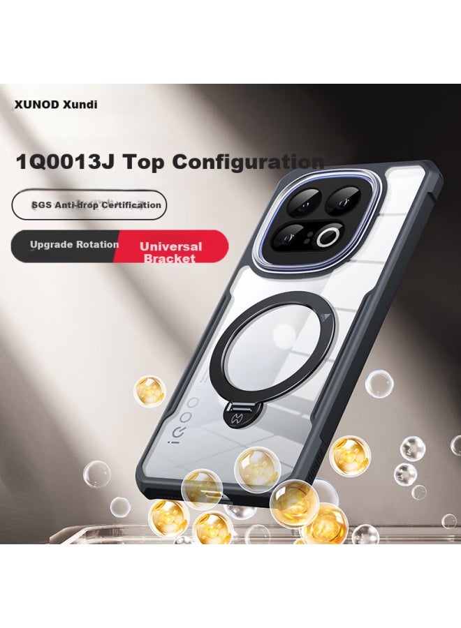 XUNDD حافظة هاتف Xundai لـ Iqoo 13، غطاء واقي مضاد للصدمات لـ Vivo Iqoo 13، حامل مغناطيسي، حافظة شفافة رفيعة للحماية الكاملة للرجال والنساء - Image 4