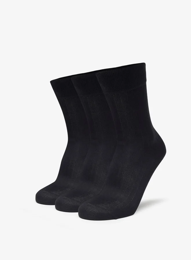 DUCHINI Assorted Crew Length Socks - Set of 3