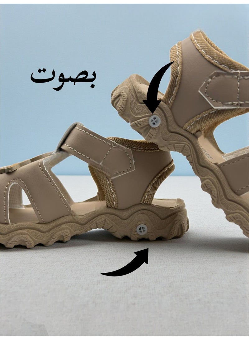 ستايلش حذاء اطفال بصوت – شوز اطفال صوت – صندل اطفال بصفارة | نعل مع صفارة، شوز صندل يصدر صوت للبنات والأولاد، حذاء طفلة ونعال صندل مريح، حذاء صوت للأطفال بتصاميم عصرية وتناسب هدايا اطفال - Image 2
