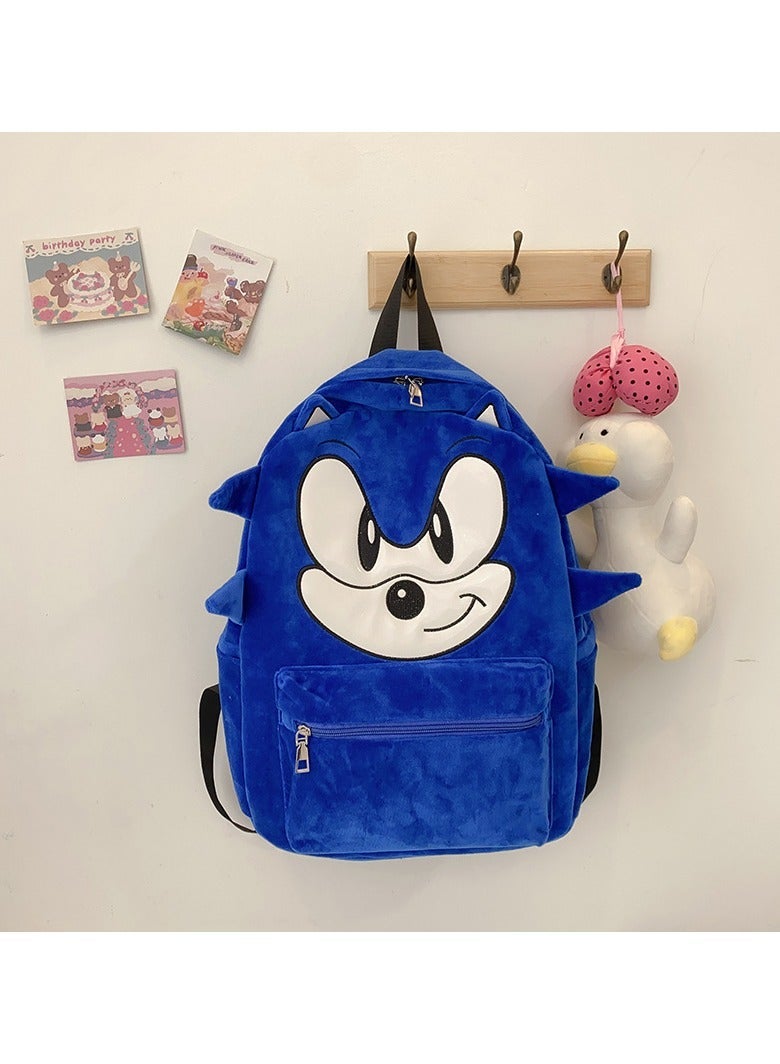 Sonic Cartoon Personalized Travel Backpack Men and Women Large Capacity Backpack High School College Student Backpack 43*30*14CM Plush - Image 1