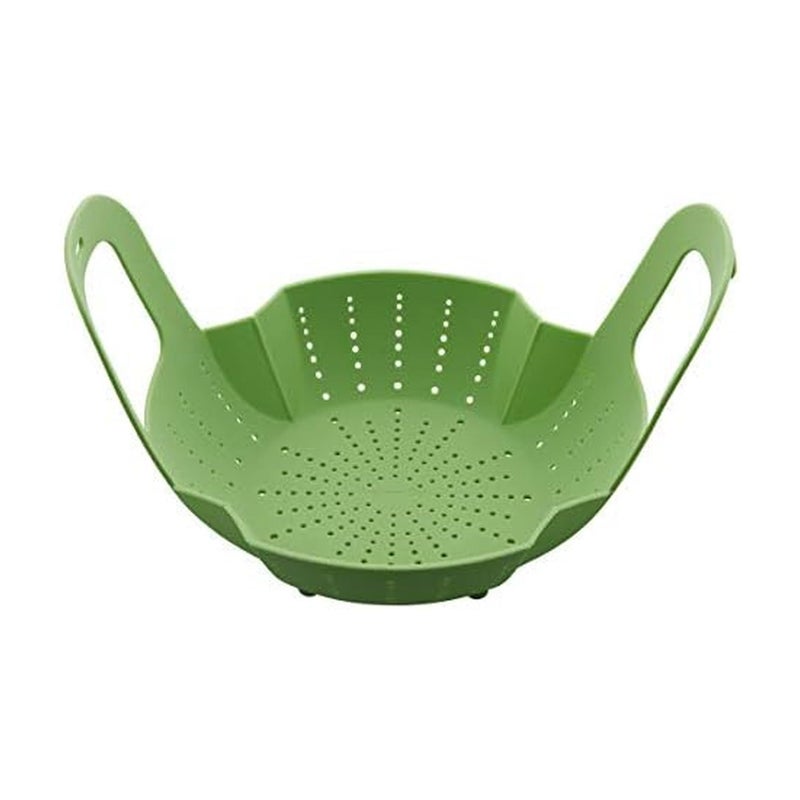Instant Pot Official Silicone Steamer Basket, Versatile and BPA-Free, Compatible with 6 Qt. and 8 Qt. Cookers, Ideal for Steaming Vegetables, Fish, and More, Dishwasher Safe, Heat Resistant up (Green) - Image 1