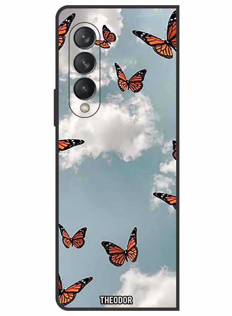 Theodor Protective Case Cover For Samsung Galaxy Z FOLD 3 5G  Butterfies - Image 1