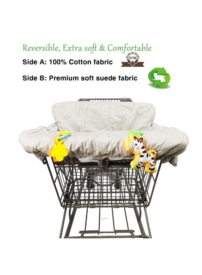 ICOPUCA Shopping Cart Covers for Baby, Seat positioner High Chair Cover, Machine Washable for Infant, Toddler, Boy or Girl - Image 5