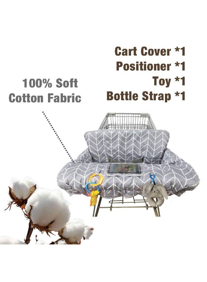 ICOPUCA Shopping Cart Covers for Baby, Seat positioner High Chair Cover, Machine Washable for Infant, Toddler, Boy or Girl - Image 2