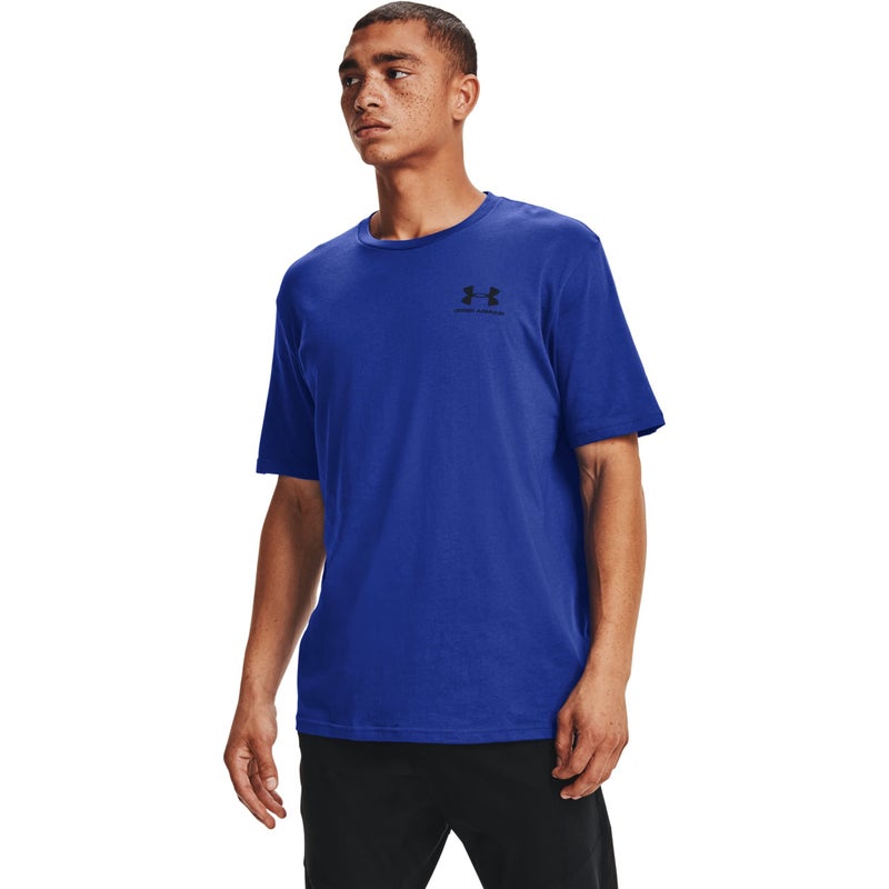 Under Armour Men's Sportstyle Left Chest Short-Sleeve T-Shirt , Royal Blue (402)/Black , XX-Large - Image 5