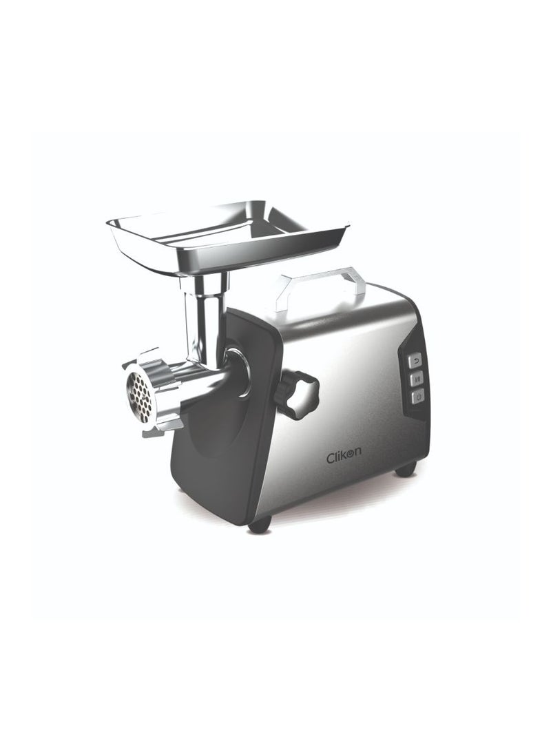 Meat Grinder – 800W Motor, 3000W Max Power, Stainless Steel Blades, Reverse Function – CK2696 – Black/Silver 800 W CK2696 Black/Silver