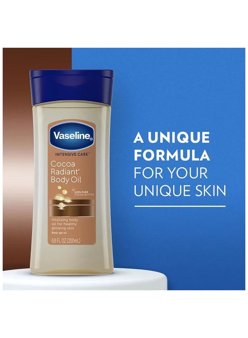 فازلين زيت الجسم إنتينسيف كير مع زبدة الكاكاو النقية - 200 مل - Image 2