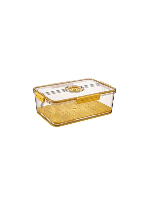 Stackable Refrigerator Organizer Fresh Keeper Container with timer lid For Kitchen Produce Fruit Vegetables storage