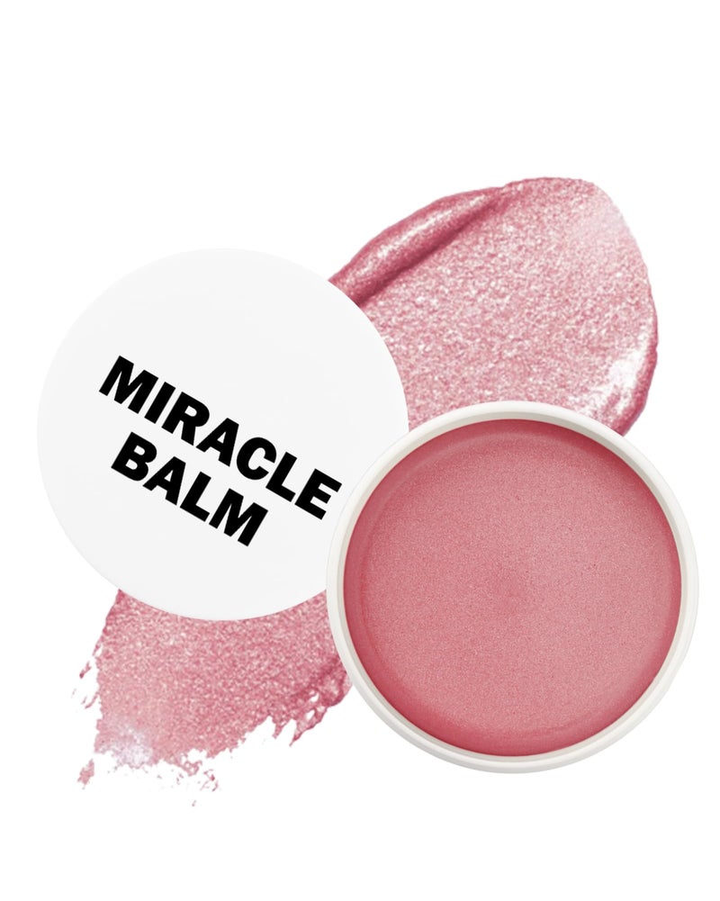 Lestpola Miracle Glow Balm - Hydrating Tinted Cream Blush, Multi-Use Glow Face Balm Makeup for Cheek & Eye & Lip Tint, Creamy Lightweight Blendable Shimmer Blusher, Radiant Skin Finish, 04# Pink Camellia - Image 1