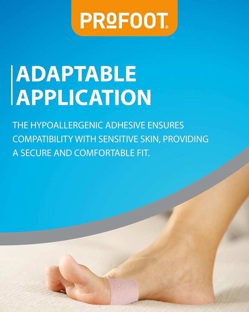 Profoot Moleskin Roll Instant Relief for Painful Rubbing Ideal for Blister Prevention Bunions Calluses and Foot Discomfort Hypoallergenic and Waterproof 2 Pack - Image 3