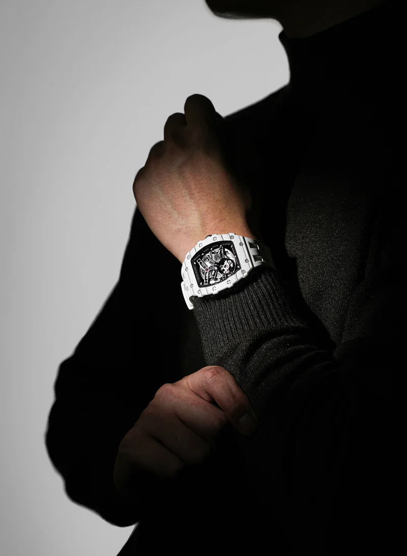 Tsar Bomba 43 mm Tsar Bomba Men's Watch Automatic Skeleton Mechanism Watch Luxury Sapphire Barrel Waterproof 50 m Durable Brand Rectangular Diving Sport Military Gift Man  | Best Price UAE